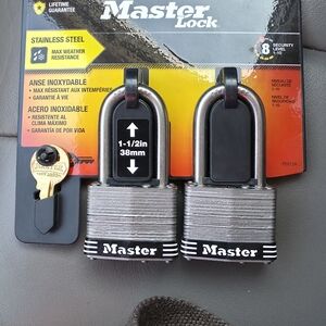 Masters Silver and Black Padlock Set